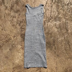 XS UO Cheap Monday Grey Zip Up Midi Dress